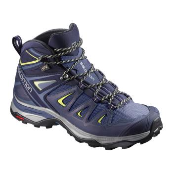 Salomon Patike za Planinarenje Ženske X Ultra 3 Wide Mid Gtx W Ljubičasta/Žuta RS503PA