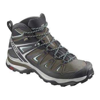 Salomon Patike za Planinarenje Ženske X Ultra 3 Mid Gtx W Maslina Crna RS541ME