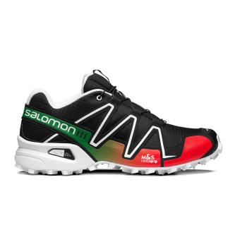 Salomon Sportske Patike Ženske Speedcross 3 Crna/Zeleno/Crveni RS075EY