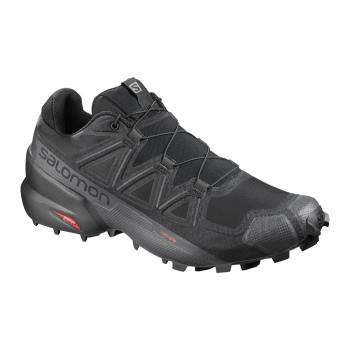 Salomon Patike Za Trail Trčanje Muške Speedcross 5 Wide Crna/Crveni RS968QB