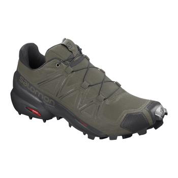 Salomon Patike Za Trail Trčanje Muške Speedcross 5 Wide Dark Zeleno/Crna RS405CN