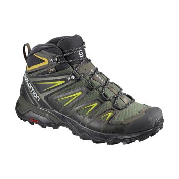 Salomon Patike za Planinarenje Muške X Ultra 3 Mid Gtx Crna/Maslina RS710XW