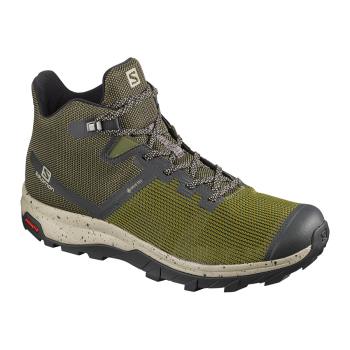 Salomon Patike za Planinarenje Muške Outline Prism Mid Gtx Maslina Crna RS024MS