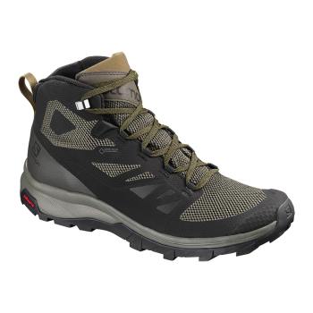 Salomon Patike za Planinarenje Muške Outline Mid Gtx Brown Crna RS217LO