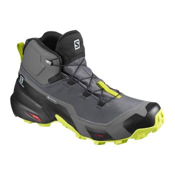 Salomon Patike za Planinarenje Muške Cross Hike Mid Gtx Crna/Svijetlo Zeleno RS862JW